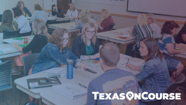 Graphic of collaborating educators